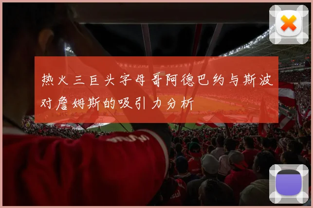 热火三巨头字母哥阿德巴约与斯波对詹姆斯的吸引力分析